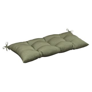 Pillow Perfect Outdoor Green Textured Solid Tufted Loveseat Cushion With Sunbrella Fabric (Green textured solidMaterials 100 percent Sunbrella acrylicFill 100 percent virgin polyester fiber fillClosure Sewn seam Weather resistant YesUV protection Yes