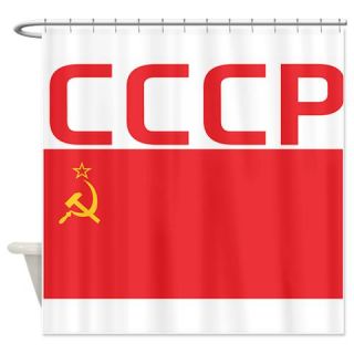  CCCP Flag Shower Curtain  Use code FREECART at Checkout