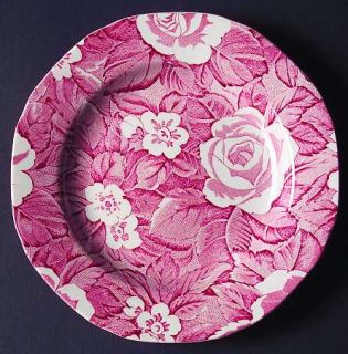 Burgess & Leigh Victorian Chintz Pink Bread & Butter Plate, Fine China Dinnerwar