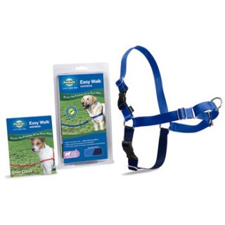 Easy Walk Blue Dog Harness, Medium/Large