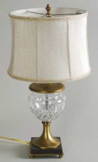 Waterford Ennis 24 Electric Lamp with Shade   Clear, Fan, Criss Cross