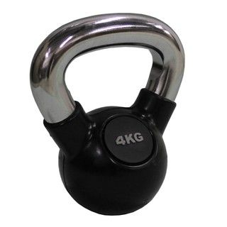 Chrome Kettlebell 4kg (8.8 Pound) (BlackWeight 4 kilograms (8.8 pound)Dimensions 8 inches long x 5 inches wide x 5 inches high )