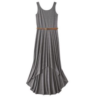 Xhilaration Juniors Belted High Low Maxi Dress   Gray XL(15 17)