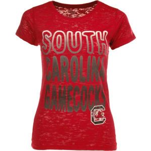 South Carolina Gamecocks Blue 84 NCAA Womens Twain Burnout T Shirt