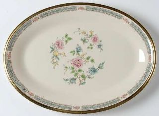 Lenox China Morning Blossom 13 Oval Serving Platter, Fine China Dinnerware   Pi