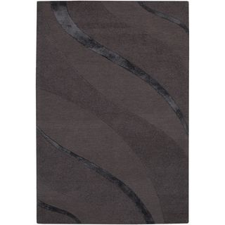 Anthians Grey Rug (79 X 99) (GreySecondary colors GreyPattern WaveTip We recommend the use of a non skid pad to keep the rug in place on smooth surfaces.All rug sizes are approximate. Due to the difference of monitor colors, some rug colors may vary sl