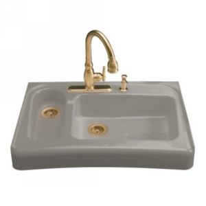 Kohler K 6536 3 K4 ASSURE Assure Barrier Free Tile In/Undercounter Kitchen Sinks