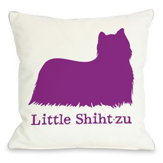 Little Shihtzu Throw Pillow (18 inches high x 18 inches wideFill materials 100 percent polyester fillCare instructions Spot treatment with damp clothThe digital images we display have the most accurate color possible. However, due to differences in comp