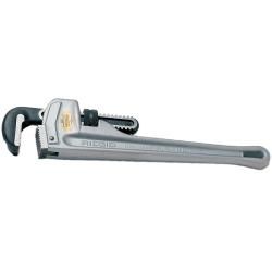 Ridgid 18 inch Aluminum Straight Pipe Wrench (AluminumJaw material Alloy steelWeight 3 3/4 pounds)