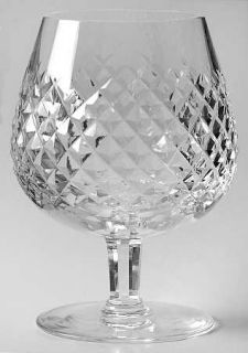 Waterford Alana Brandy Glass   Cut Cross Hatch, Multi Sided Stem