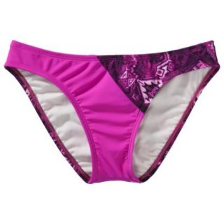 Juniors Hipster Swim Bottom  Magenta XL