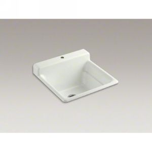 Kohler K 6608 1 NY BAYVIEW Bayview Self Rimming Utility Sink With Single Hole Dr