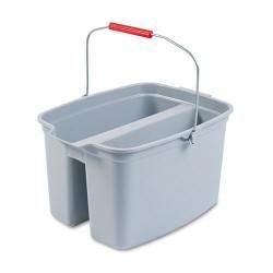 Rubbermaid Brute Double Utility Pail (GreyMolded in graduations for accurate measuringWide pour spoutDurable designUPC coded )