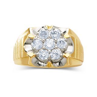 1 1/2 CT. T.W. Diamond Mens Ring, Yellow/Gold