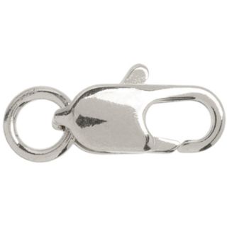 Silverplated 3 Mm X 8 Mm Lobster Claw Clasps (set Of 4) (SilverMaterials MetalPackage includes four (4) clawsDimensions 3 mm wide x 8 mm longImported )