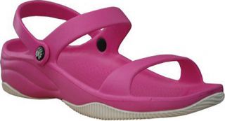 Girls Dawgs 3 Strap Sandal   Hot Pink/White Casual Shoes