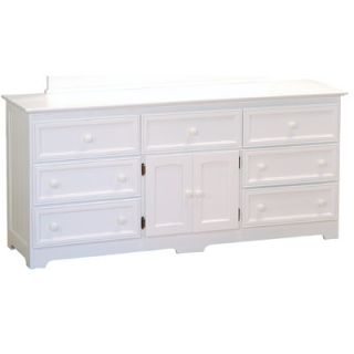 Atlantic Furniture Manhattan 7 Drawer Dresser C 7176 Finish White