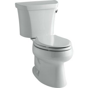 Kohler K 3998 RA 95 WELLWORTH Elongated 1.28 gpf Toilet, Right Hand Trip Lever