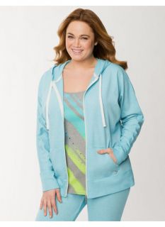 Lane Bryant Plus Size Burnout French terry hoodie     Womens Size 14/16,