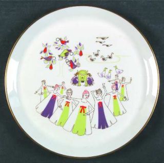 Shenango SeasonS Greetings Dinner Plate, Fine China Dinnerware   12 Days Scenes
