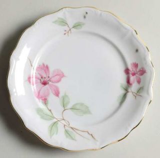 Forest Blossom Time Bread & Butter Plate, Fine China Dinnerware   Pink Flowers