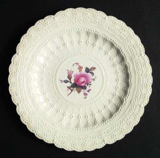 Spode 2/8046 Breakfast Plate, Fine China Dinnerware   Jewel Shape, Pink Rose Cen