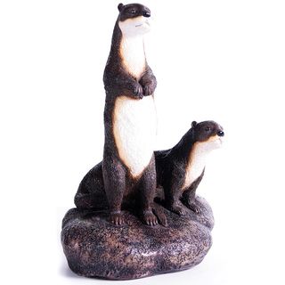 Kelkay Otters On The Rock Decoratiive Accent