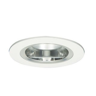 Halo 493SCS06 LED Downlight Trim, 6 Reflector Shower Trim w/ Regressed Solite Lens White Trim with Specular Reflector