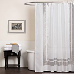 Lush Decor Jewel White Shower Curtain (WhiteMaterials 100 percent polyesterDimensions 72 inches wide x 72 inches longCare instructions Machine washableThe digital images we display have the most accurate color possible. However, due to differences in c