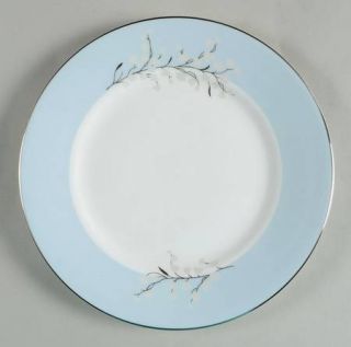 Waterford China Lily Of The Valley Blue Salad Plate, Fine China Dinnerware   Lhu