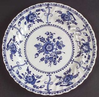 Johnson Brothers Indies Blue Luncheon Plate, Fine China Dinnerware   Blue Floral