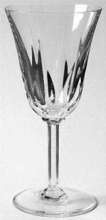 St Louis Cerdagne Continental Goblet   Clear, Vertical Cuts