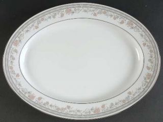Noritake True Love 13 Oval Serving Platter, Fine China Dinnerware   Legendary,