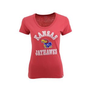 Kansas Jayhawks 47 Brand NCAA Womens Fieldhouse Scoop T Shirt