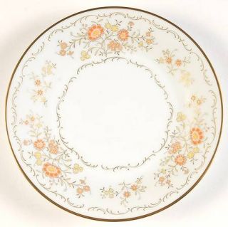 Noritake Inspiration Bread & Butter Plate, Fine China Dinnerware   Orange & Yell