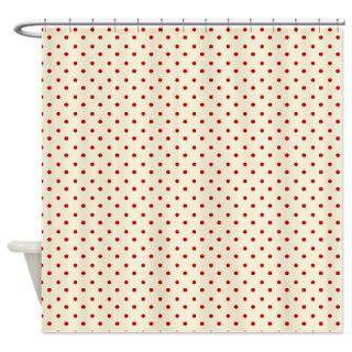  Red Polka Dots Shower Curtain  Use code FREECART at Checkout