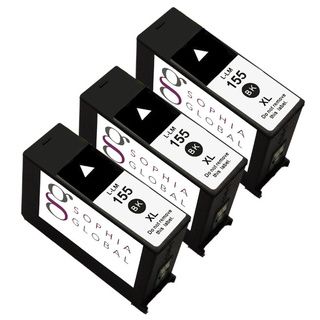 Sophia Global Remanufactured Black Ink Cartridge Replacement For Lexmark 155xl (pack Of 3) (BlackPrint yield Up to 750 pagesModel SG3LEX155XLBPack of Three (3) cartridgesWe cannot accept returns on this product.This high quality item has been factory r