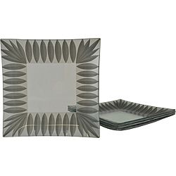 Silver Scallop Square Dinner Plates (set Of 4) (SilverNumber of Pieces Four (4)Care Instruction Dishwasher safe Dimensions 8 inches high x 8 inches wide x 1 inch deep  )