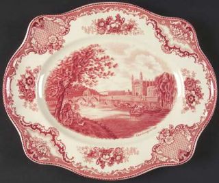 Johnson Brothers Old Britain Castles Pink (Crown Stamp) 11 Oval Serving Platter