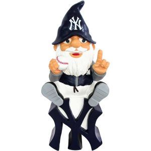 New York Yankees Forever Collectibles Gnome Sitting on Logo