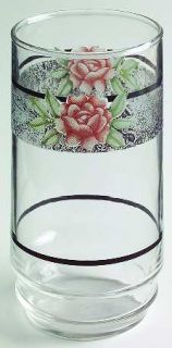 Corning Silk & Roses 16 Oz Glassware Tumbler, Fine China Dinnerware   Corelle, G