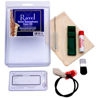 Ravel Op342 Tenor Sax Care Kit (MultiType of instrument Care kitWeight 8 ouncesImported Yes Includes Cork grease, duster brush, mouthpiece brush, polishing cloth, reed holder, sax neck, cleaner, case ID tag )