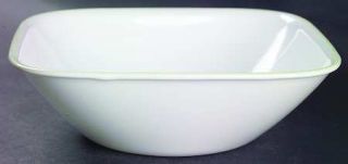 Corning Eloquence Soup/Cereal Bowl, Fine China Dinnerware   Pale Green Floral&Sc