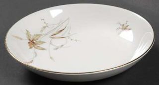 Edelstein Aurora Coupe Soup Bowl, Fine China Dinnerware   Gold Trim