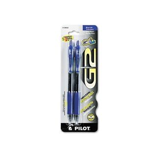 Pilot G2 Retractable Blue Ink Fine Gel Ink Pens (pack Of 2) (PlasticLength 7.4 inchesType of pen GelPoint type FineInk color Blue)