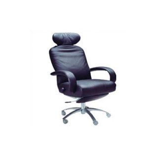 Lafer Liza Ergonomic High Back Office Chair with Arms LIZA EXEC Leather Black