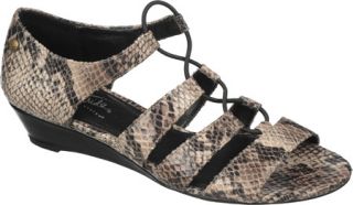 Womens Life Stride Yolder   Taupe Snake Casual Shoes
