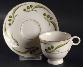 Haviland Bel Air Footed Demitasse Cup & Saucer Set, Fine China Dinnerware   Ny,