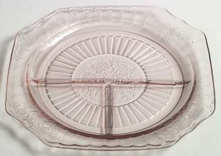 Anchor Hocking Mayfair Pink Grill Plate   Pink,Open Rose,Depression Glass