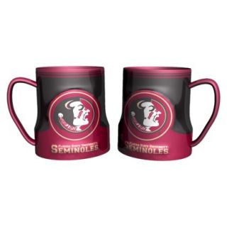 Boelter Brands NCAA 2 Pack Florida State Seminoles Game Time Coffee Mug   Black
